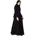 Designer Black Umbrella abaya with bell sleeves Designer Black Umbrella abaya with bell sleeves